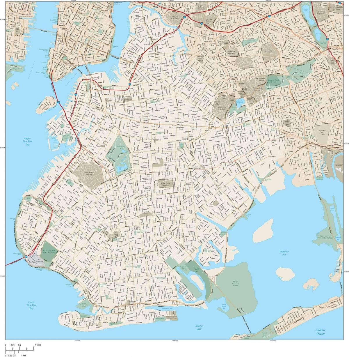Plan de la ville de Brooklyn